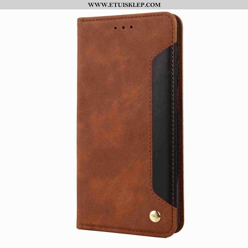 Etui Folio do Samsung Galaxy M53 5G Dwukolorowa Elegancja